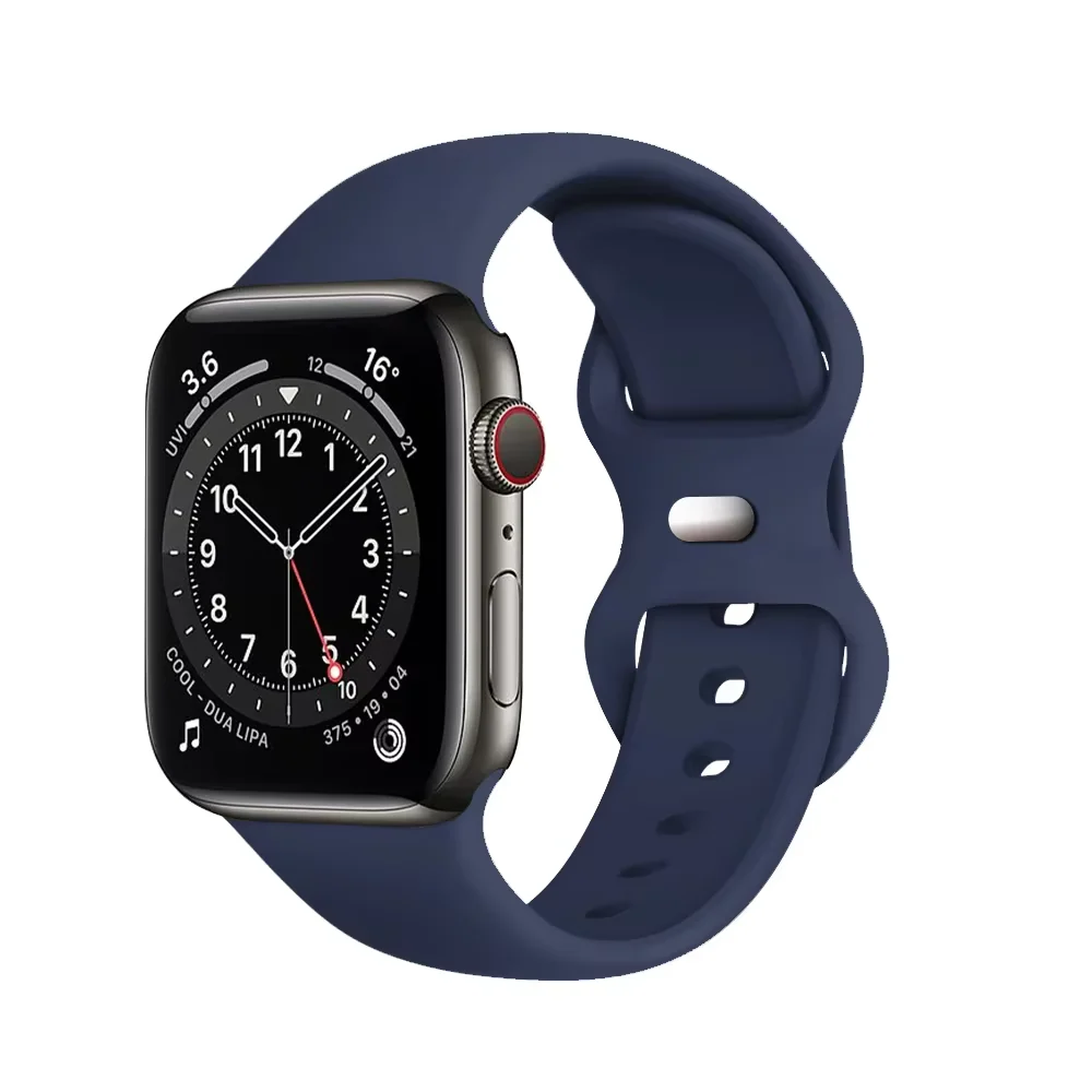 AppleWatch Armband Silikone Dunkelblau